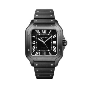 Montre Santos Cartier Noir Rubber