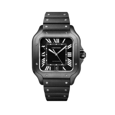 Montre Santos Cartier Noir Rubber