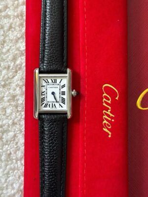 Cartier Tank Solo Two-tone fond noir - Image 3