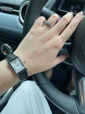 Cartier Tank Solo Two-tone fond noir - Image 2