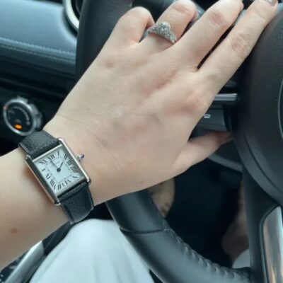 Cartier Tank Solo Two-tone fond noir